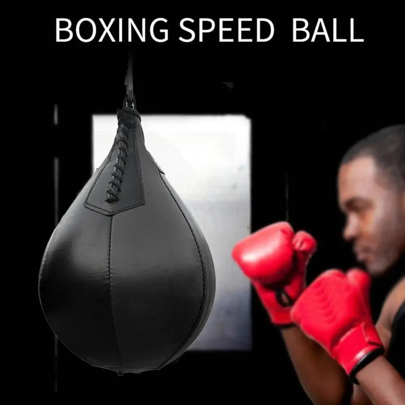 PU Leather Pear Boxing Bag Hanging Speed Balls Boxing Muay Thai MMA Fitness Or Fighting Sports Sports Training Equipment